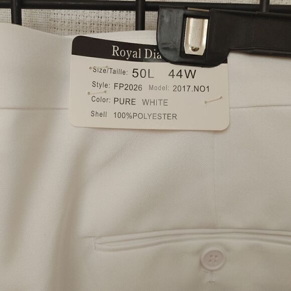 MEN'S ROYAL DIAMOND WHITE 2 PIECE CLASSIC SUIT 50L. - Picture 16 of 16